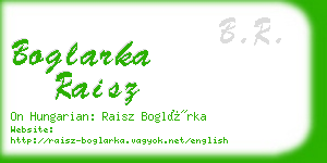 boglarka raisz business card